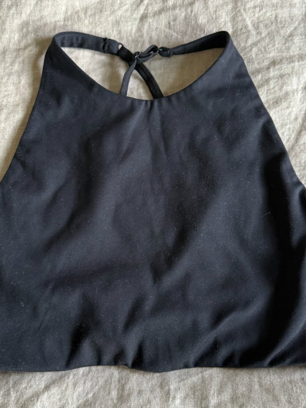 Girlfriend Collective Black High Neck Sports Bra Size Small